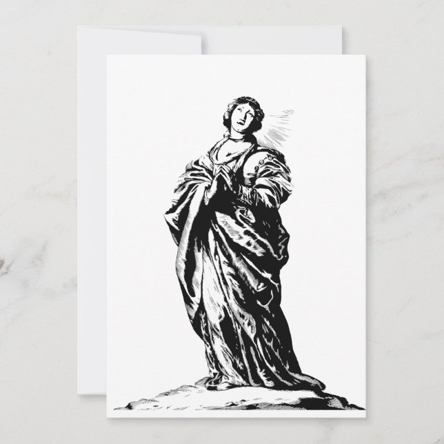 Invitation Saint Cunera de Rhenen vierge et martyr (Devant)