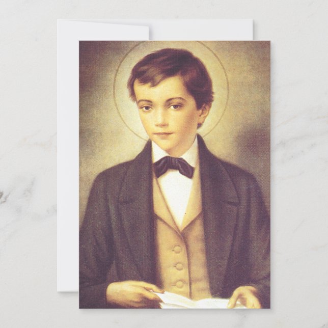 Invitation Saint Dominic Savio étudiant de John Bosco (Devant)