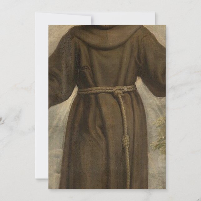 Invitation Saint-François d'Assise (Devant)