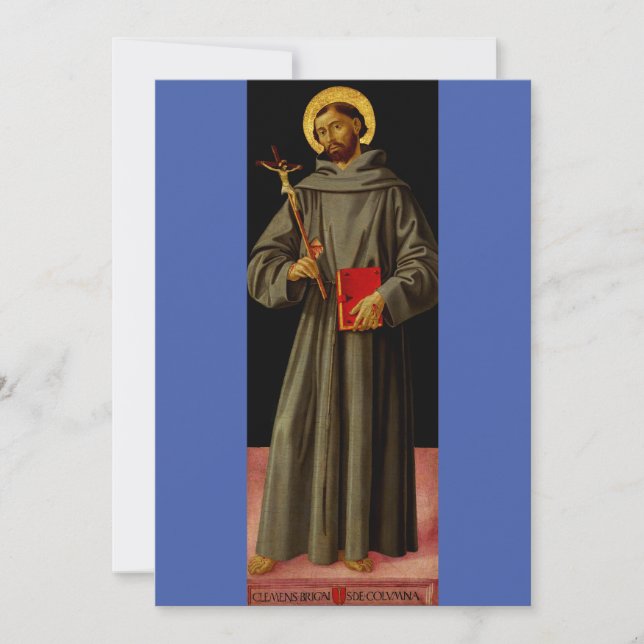 Invitation Saint François d'Assise par Antoniazzo Romano (Devant)