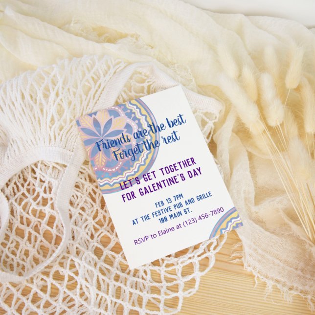 Invitation Saint-Galentin Mandala (Créateur téléchargé)