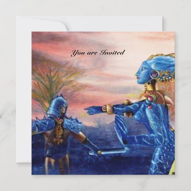 INVITATION SAINT GEORGE ET ALIEN DRAGON (Devant)