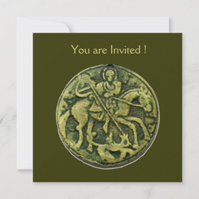 INVITATION SAINT GEORGE ET DRAGON MEDALLION (Devant)