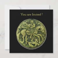 SAINT GEORGE ET DRAGON MEDALLION, noir