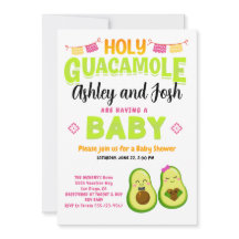 Saint Guacamole Avocado Baby shower Fiesta