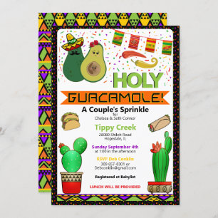 Invitation Saint Guacamole Sprinkle Douche