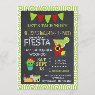 Invitation Saint Guacamole Tacos & Tequila Bachelorette