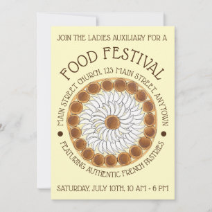 Invitation Saint Honoré Gâteau Pâtisserie française