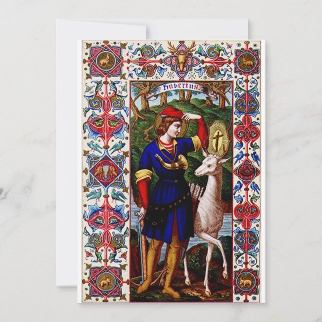 Invitation Saint Hubert de Liège avec le cerf  (Devant)