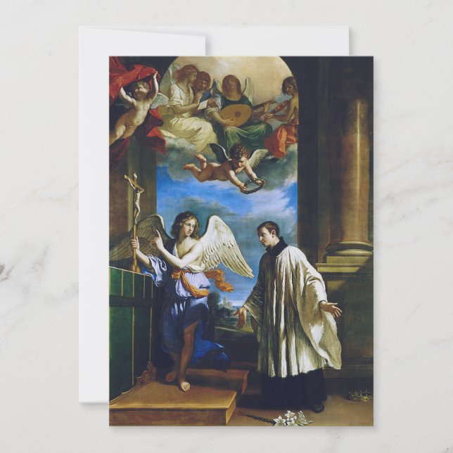 Invitation Saint italien Aloysius Gonzaga (Devant)