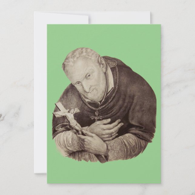 Invitation Saint italien Alphonse de Liguori (Devant)