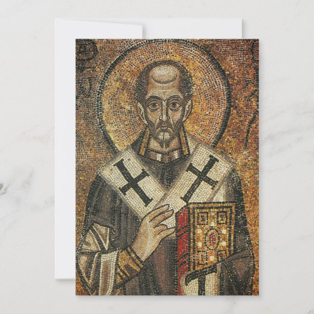 Invitation Saint Jean Chrysostome archevêque de Constantinopl (Devant)