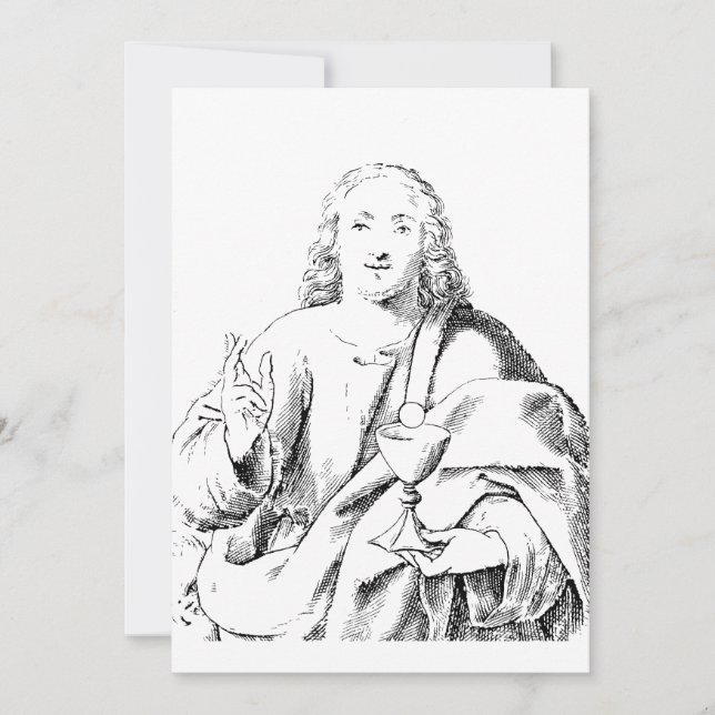 Invitation Saint Jean l'Apôtre bien-aimé et évangéliste (Devant)