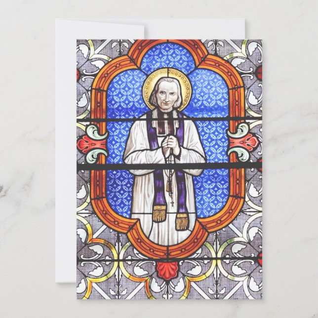 Invitation Saint Jean Vianney Guide de l'Âme Premium Impressi (Devant)