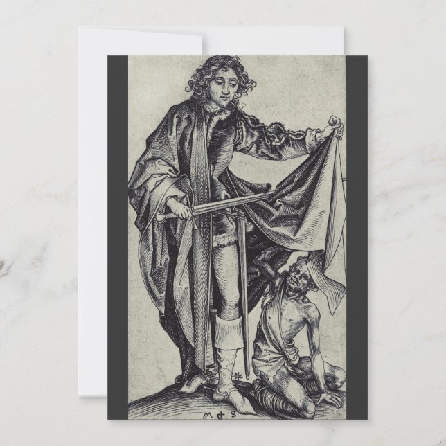 Invitation Saint Martin de Tours Gravure d'art (Devant)