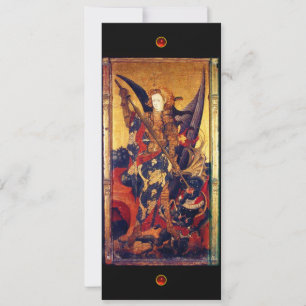 Invitation Saint Michel Vainquant le Diable, rubis rouge