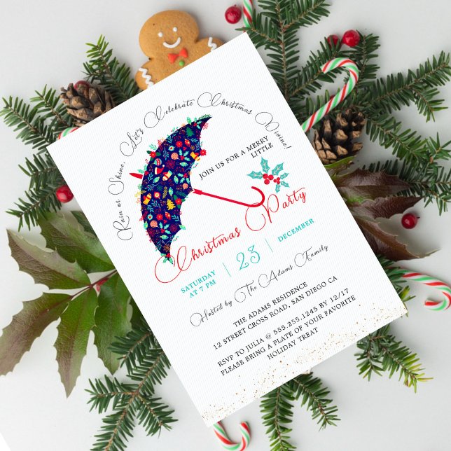 Invitation Saint Noël  Nouvel An  Fête de Douche  Brunch Part (Créateur téléchargé)