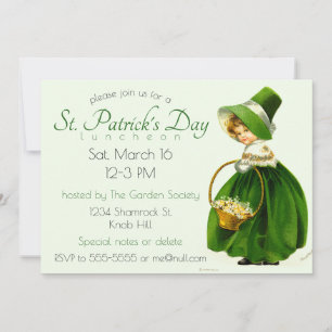 Invitation Saint-Patrick vintage