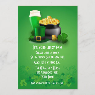 Invitation Saint Patrick's Day Cheer