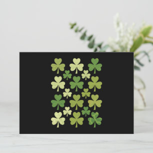 Invitation Saint Patrick's Day Heart Lucky Clover Shamrock
