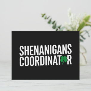 Invitation Saint Patrick's Day Shenanigan Coordonnateur