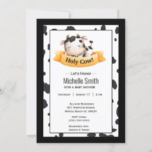 Invitation Saint-Vache Baby shower neutre de genre