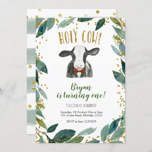 Invitation Saint-Vache Boy Farm verdure Anniversaire Invitati