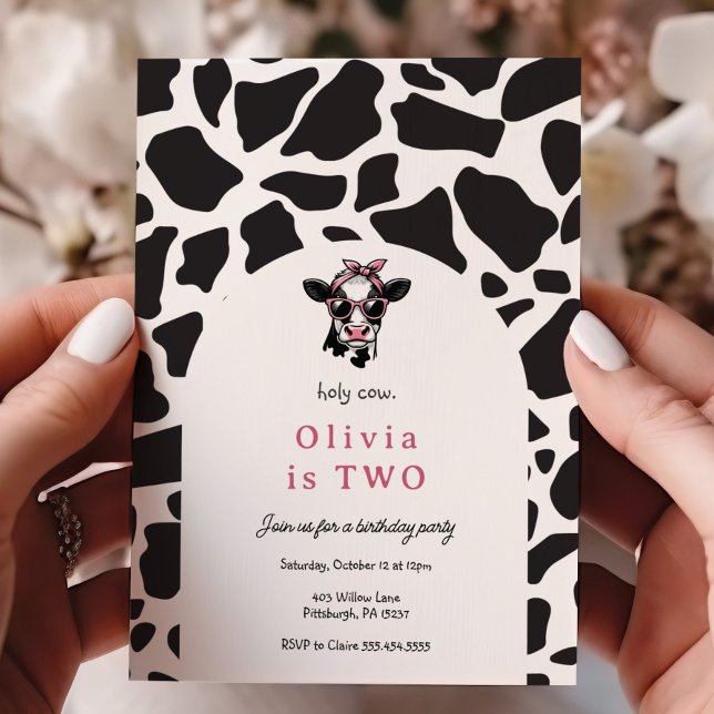 Invitation Saint Vache Fun Anniversaire fête (Créateur téléchargé)