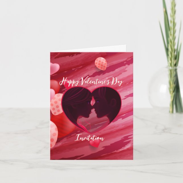 Invitation Saint Valentin (Devant)