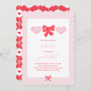 Invitation Saint-Valentin Amoureux Premier anniversaire