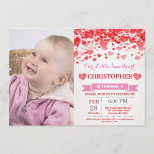 Invitation Saint Valentin Anniversaire Notre Petite Amoureuse