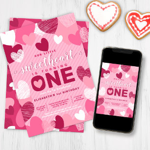 Invitation Saint-Valentin Anniversaire rose petit amour