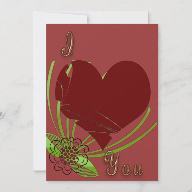 Invitation Saint-Valentin d'amour (Devant)