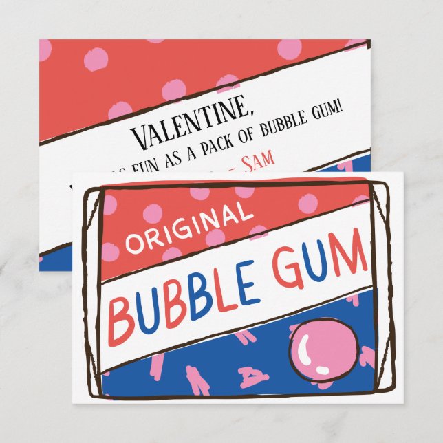 Invitation Saint-Valentin de classe; Amusant comme un paquet  (Devant / Derrière)