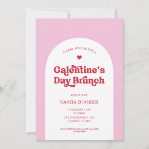 Invitation Saint-Valentin Saint-Valentin Brunch rose