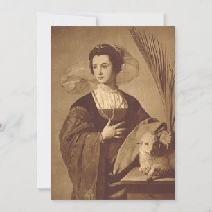 Invitation Sainte Agnès par Alonso Cano