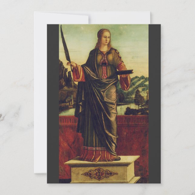 Invitation Sainte Anastasia de Rome Art de luxe (Devant)
