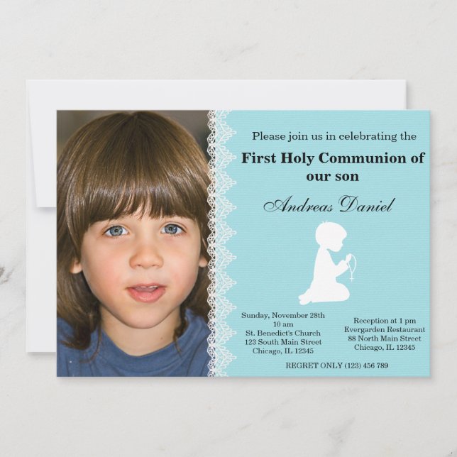 Invitation Sainte Communion (Devant)