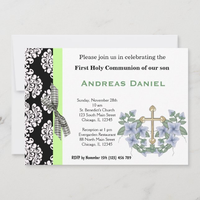 Invitation Sainte Communion (Devant)