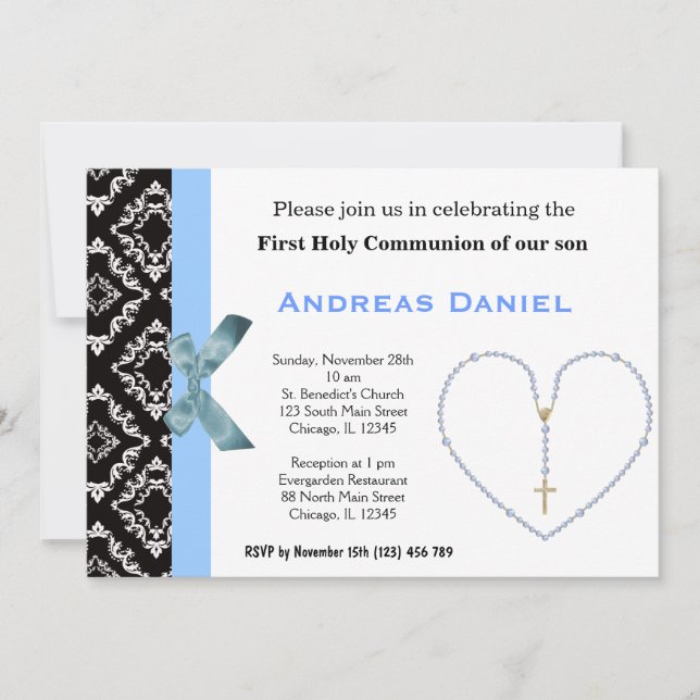 Invitation Sainte Communion (Devant)