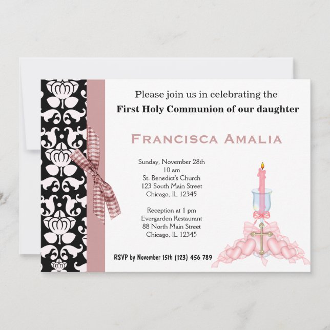 Invitation Sainte Communion (Devant)