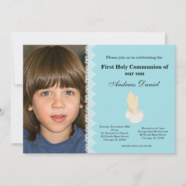 Invitation Sainte Communion (Devant)