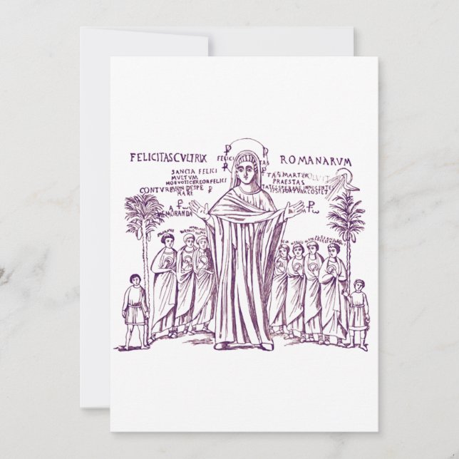 Invitation Sainte Félicité de Rome et sept fils (Devant)
