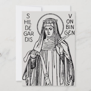 Invitation Sainte Hildegarde de Bingen abbesse bénédictine