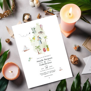 Invitation Sainte Lucie Destination Mariage Photo