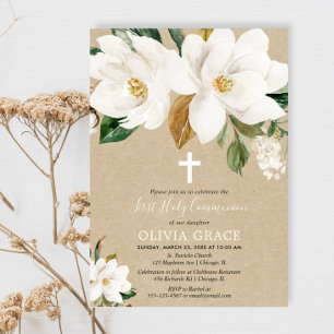 Invitation Sainteté de la première communion sainte de magnol