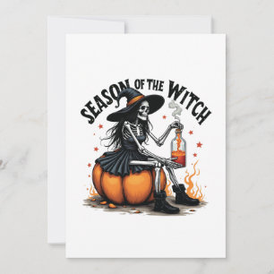 Invitation Saison De La Sorcière Éffrayante Hallowee Wtich