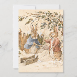 Invitation Saison d'hiver de Beatrix Potter