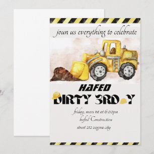 Invitation sale 3 ans troisième Invitation d'anniv