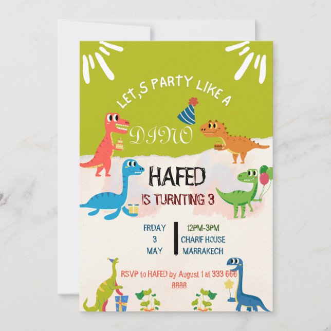 Invitation Sale 3ème Anniversaire Troisième Invita (Devant)